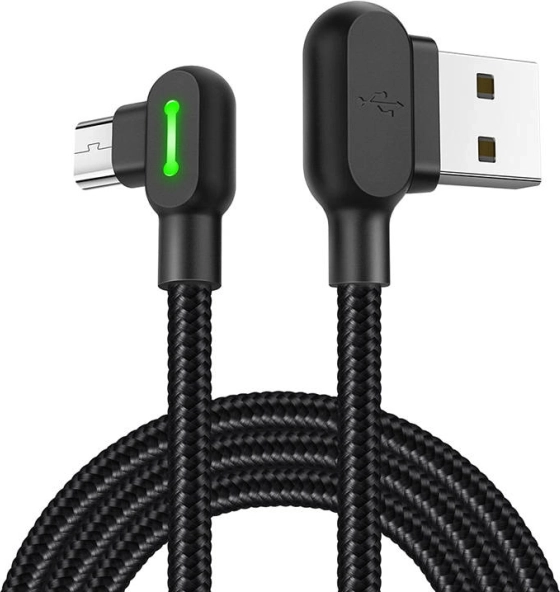 USB na Micro USB kabel Mcdodo 3 m črn z LED