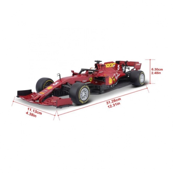 Kovinski model dirkalnika Ferrari SF1000 F1 2020 Tuscan GP Sebastian Vettel