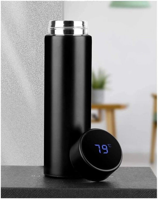 Termovka z LED zaslonom 500 ml črna