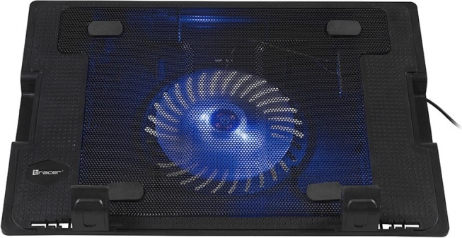 Hladilna podloga za prenosnik TRACER Icestorm 12–17″ z modrim LED ventilatorjem