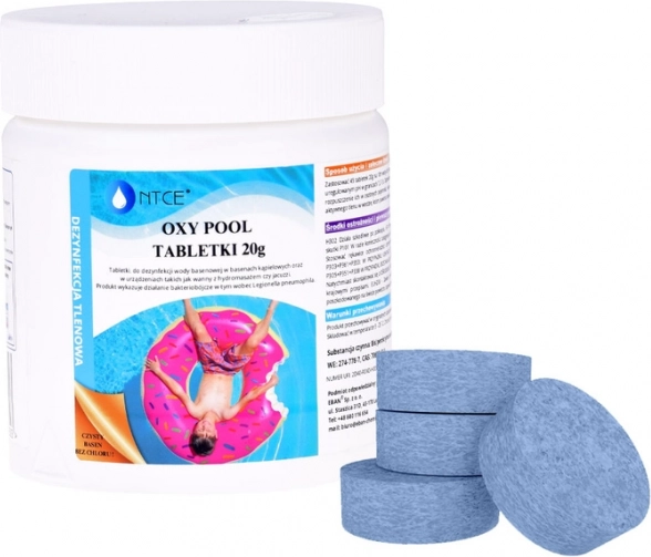 Oxy Pool kisikove tablete za dezinfekcijo vode za bazene in jacuzzi 0,5 kg