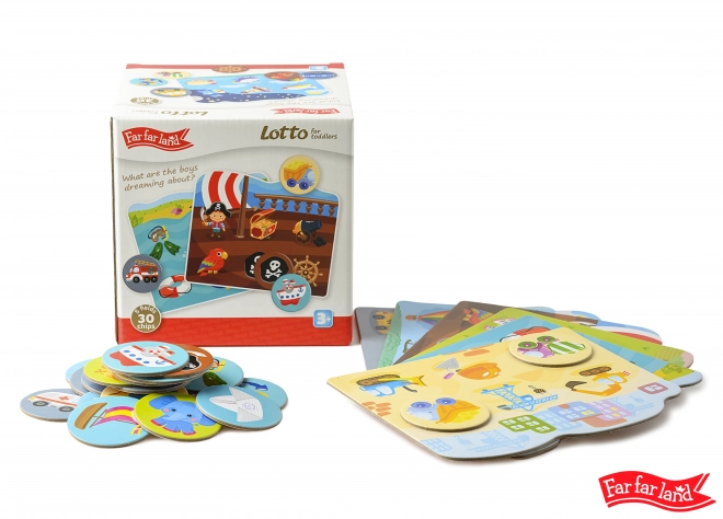 Far Far Land Lotto kartice za fante