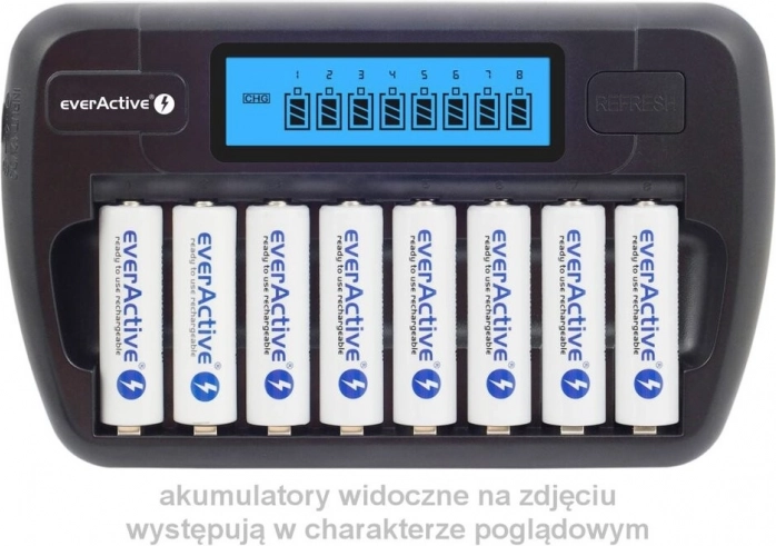 Polnilec akumulatorjev EVERACTIVE NC-800 za 8 AA/AAA