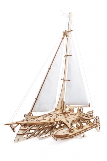 Ugears 3D sestavljanka - Trimaran Merihobus 237 delov