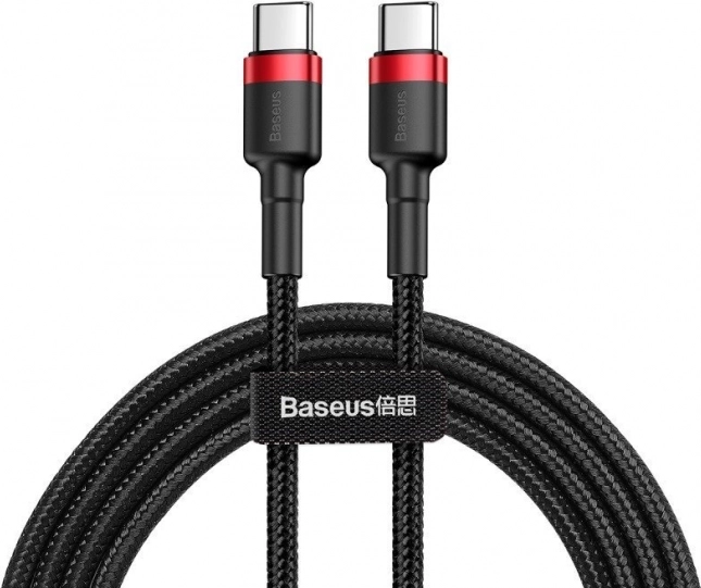 Baseus USB-C kabel za hitro polnjenje in prenos podatkov črno/rdeč
