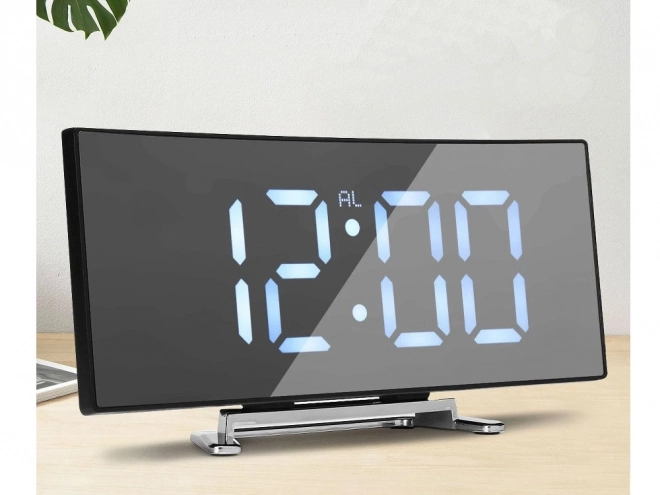 Eleganten digitalni budilko s termometrom in LED zaslonom