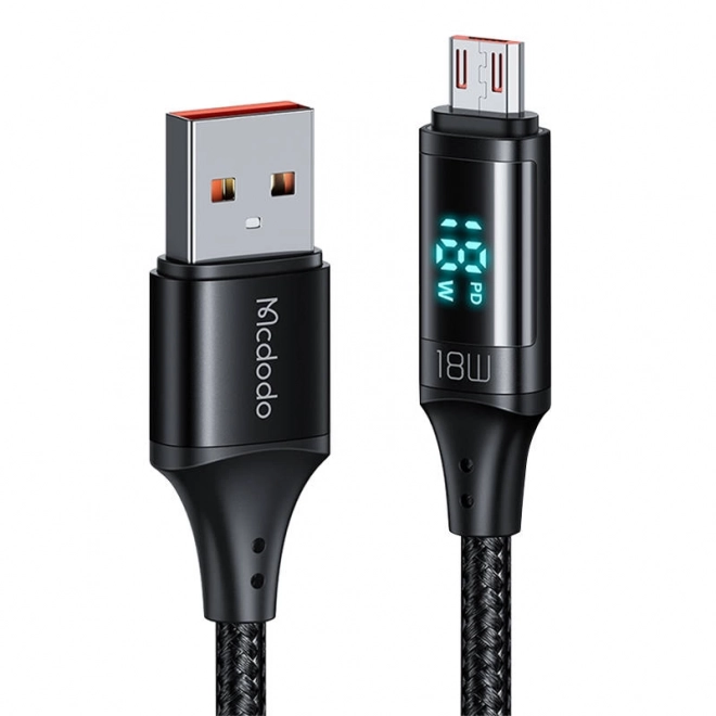 Kabel Mcdodo CA-1070 USB na Micro USB, 3A, 1,2 m (črn)