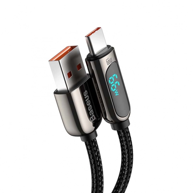 Baseus Kabel zaslona USB na Type-C, 66W, 2 m (črna)