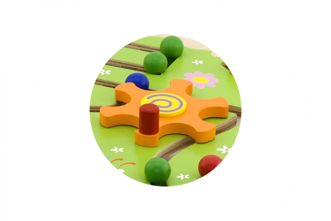 Viga Tapkaj in Sledi Montessori Lesena Didaktična Igra