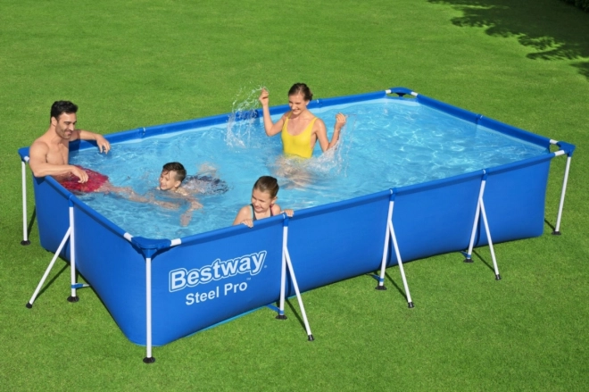 Bazén na kovinski strukturi Bestway Steel Pro 400 x 211 x 81 cm