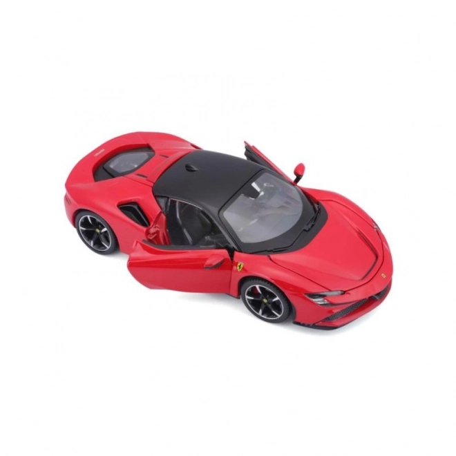 Bburago 1:24 Ferrari Top SF90 Stradale Rdeč