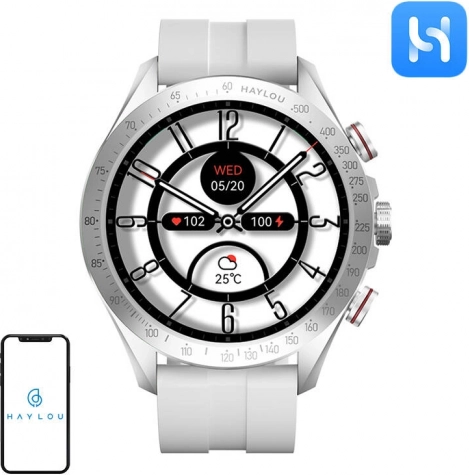 Pametna ura Haylou Solar Pro – srebrna