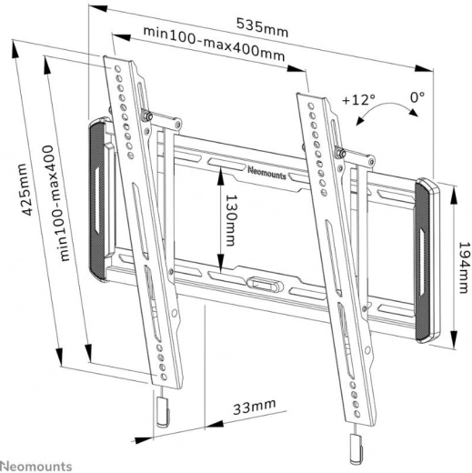Gladek naklon do 12° za popoln kot