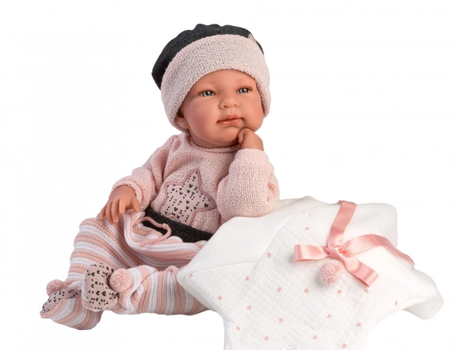 Llorens M843-26 oblačil za lutko dojenčka NEW BORN velikosti 43-44 cm