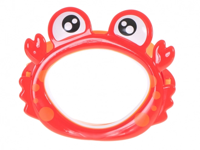 Otroške maska in potapljaška očala krab
