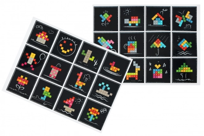 Lesena učna tablica, magnetna tabla ECOTOYS