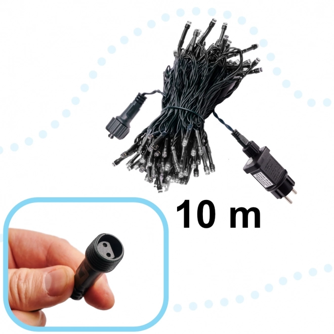 LED svetlobna girlanda 10m 100LED topla bela