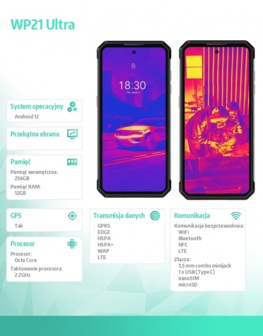 Oukitel WP21 Ultra črn