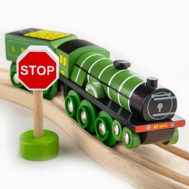 Lesena lokomotiva Flying Scotsman - replika