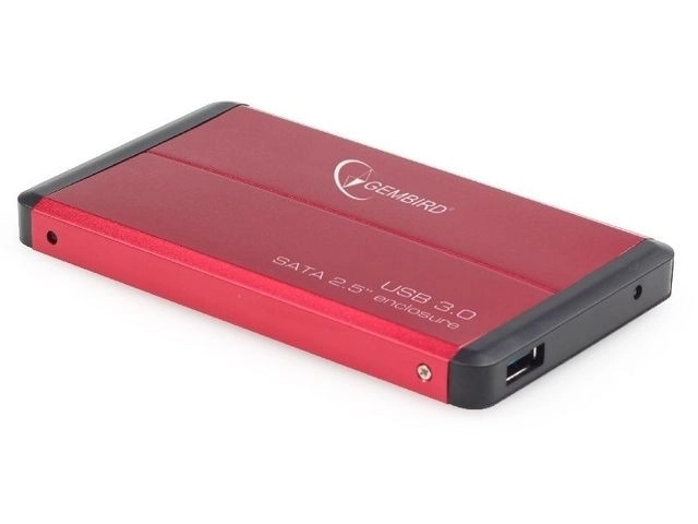 Zunanji ovitek za HDD 2,5'' SATA USB 3.0 rdeč