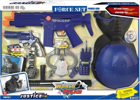 Policijski komplet s čelado MAC TOYS