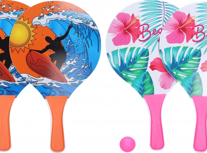 Plažni tenis s stilnim motivom