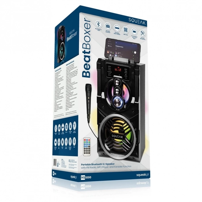 Bluetooth 5.1 zvočnik s karaokami 20W SQ1000 Beatboxer