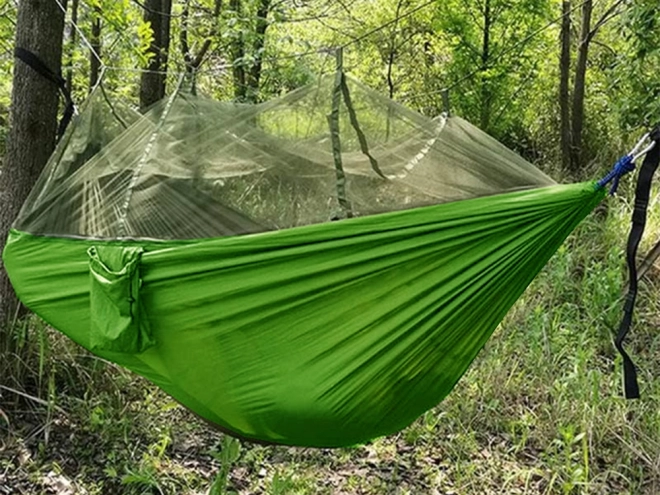 Viseča mreža z mrežico proti komarjem 270x140cm