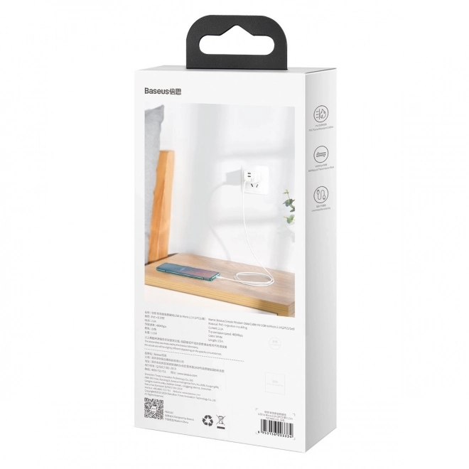 Set podatkovnih kablov Baseus USB na Micro 2,1A 1,5m