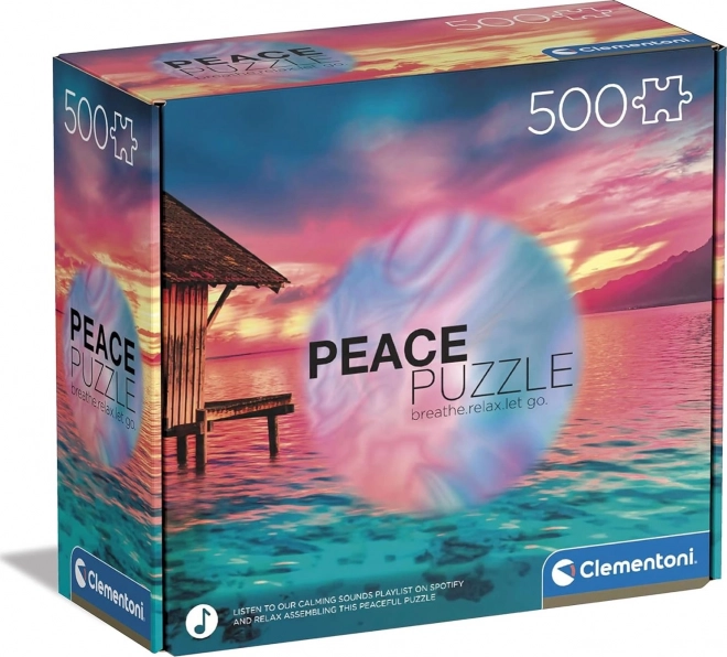 Sestavljanka 500 kosov CLEMENTONI Peace – Living the Present