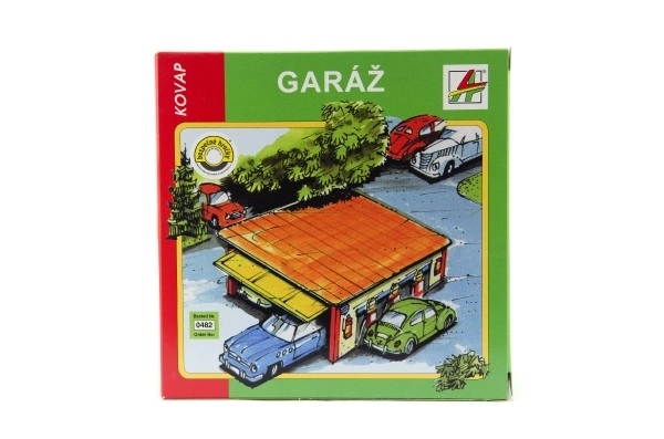 Kovinska garaža 15x6x13 cm v škatli Kovap