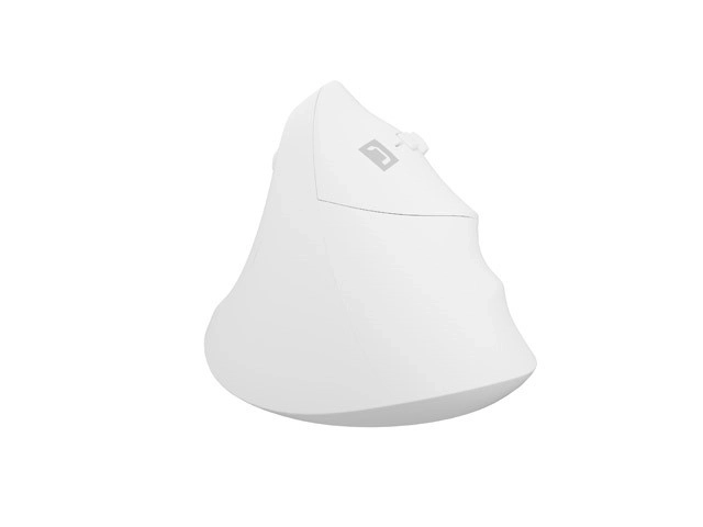 Vertikalna brezžična miška Crake 2 BT 5.2 + 2.4GHz bela