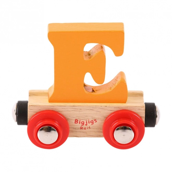 Leseni vlak Bigjigs Rail s črko E