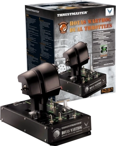 Joystick HOTAS WARTHOG za PC z dvojnima plinskima ročicama