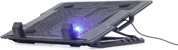 Hladilna podloga za prenosnike do 17″ z ventilatorjem in LED-osvetlitvijo