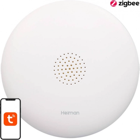 Pametni Wi‑Fi senzor uhajanja vode HEIMAN z aplikacijo Tuya