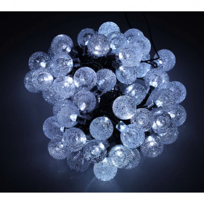 Sončne vrtne luči kroglice 7m 50LED hladna bela