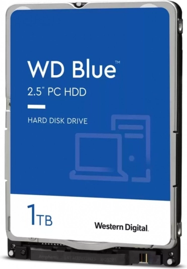 Trdi disk WD Blue 1 TB 2,5" SATA III 5400 vrt/min 128 MB predpomnilnik