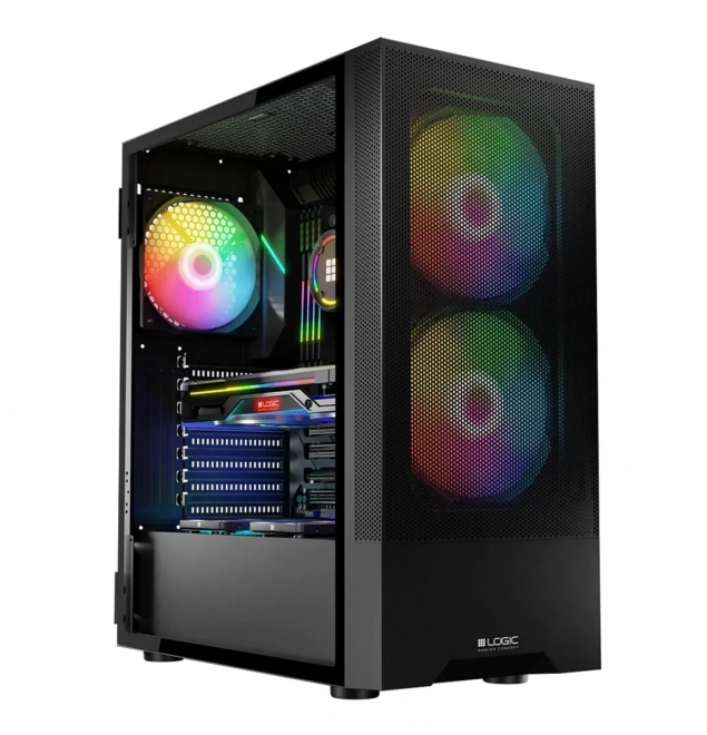 Ohišje Arya ARGB USB 3.0 Midi Tower črna