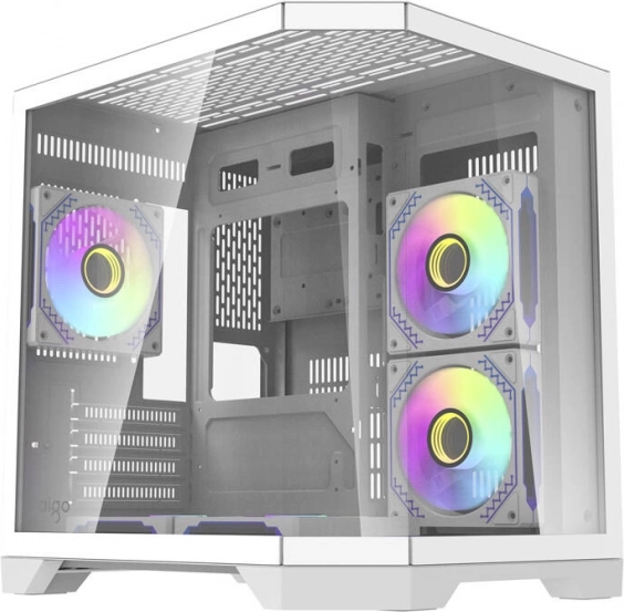 Belo ohišje za računalnik Darkflash FT350 s 5 aRGB ventilatorji