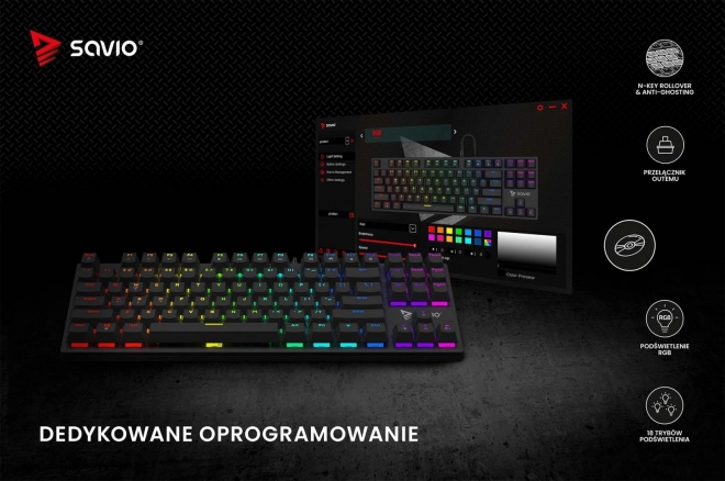 Mehanska tipkovnica Savio Tempest X2 RGB Outemu Brown