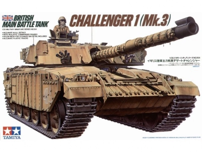 Plastični model britanskega tanka Challenger 1 Mk3