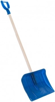 Otroška snežna lopata s T-ročajem 87 cm – Modra