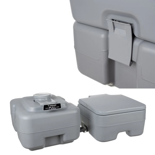 Trizand 24498 Prenosna kamping WC 20 + 12 l, siva