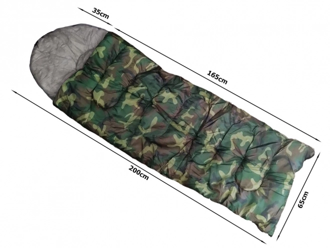 Spalna vreča Mummy Camo 200 x 65 cm maskirna