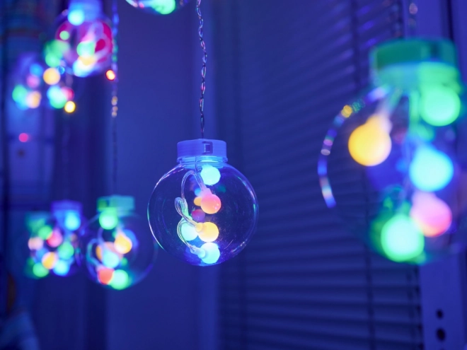 LED barvna zavesa z žarnicami - 3 m, 108 LED