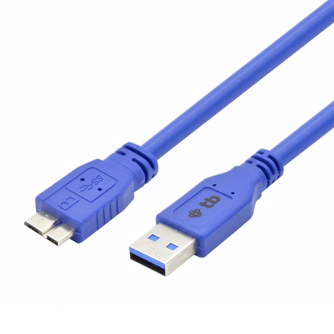 Usb kabel 3.0 Micro-B 1 m modri