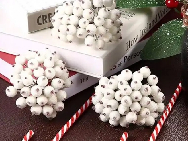 Božične okraske Rowan Matte White 5 kosov