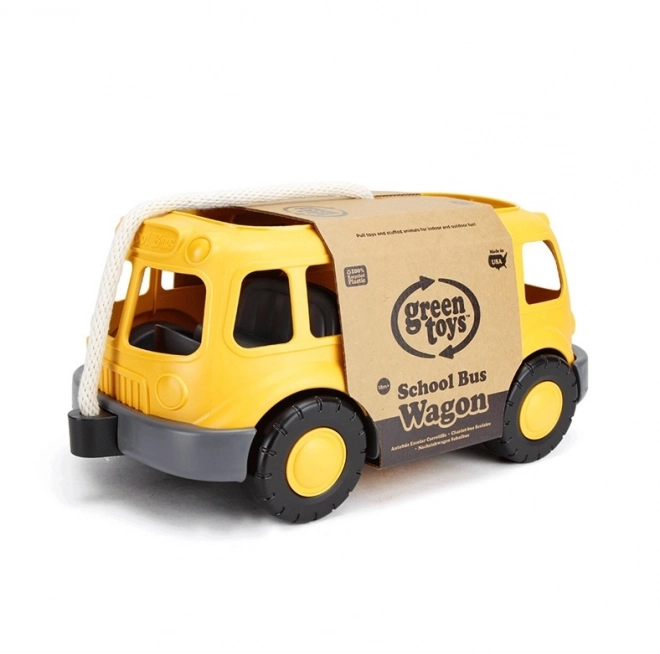 Green Toys vlečna šolski avtobus