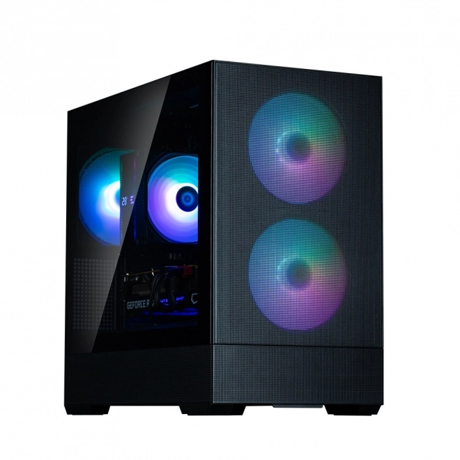 Ohišje P30 Air mATX Mini Tower z ARGB ventilatorji črna